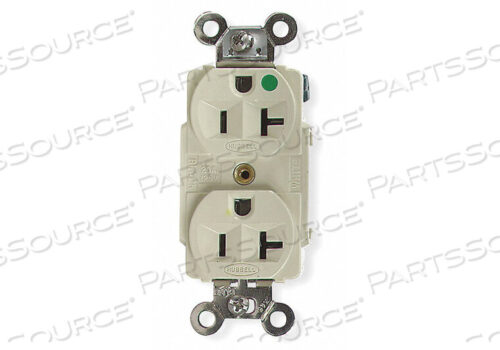 OEM#: HBL8300HIRECEPTACLE, DUPLEX, SLIM DESIGN, HOSPITAL, 5-20R, 125 В, 20 А, IVORY от Hubbell Incorporated, Wiring Device-Kellums