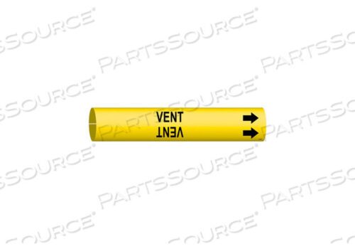 OEM#: 4148-APIPE MARKER VENT ЖЕЛТЫЙ 3/4 ДО 1-3/8 ДЮЙМА от Brady Americas