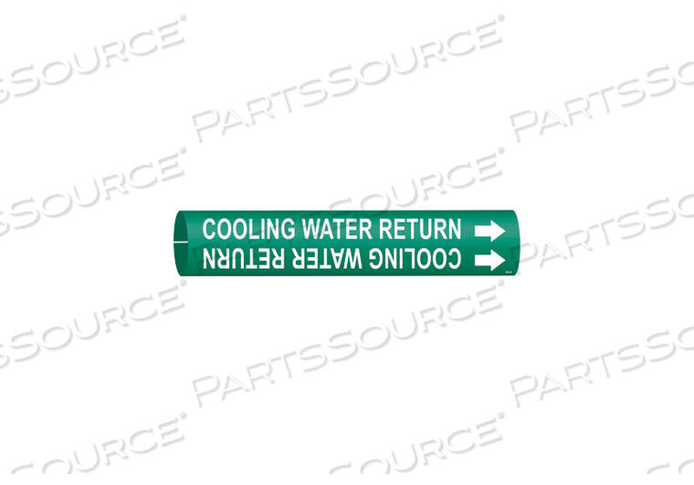 OEM#: 4043-DPIPE MARKER ОХЛАЖДАЮЩАЯ ВОДА ВОЗВРАТНЫЙ 4TO6 IN от Brady Americas