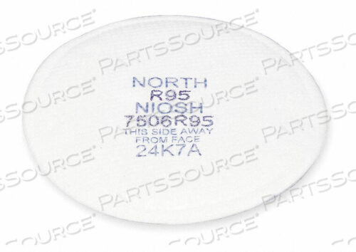 OEM#: 7506R95NORTH ФИЛЬТРУЮЩАЯ ПРОКЛАДКА, R95, БЕЛАЯ, PK10 от Honeywell