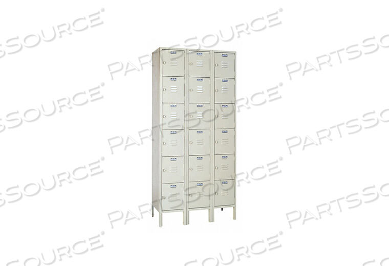 OEM#: PP53323BOX LOCKER LOUVERED 3 WIDE 6 TIER PUTTY от Lyon