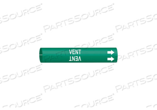 OEM#: 4150-CPIPE MARKER VENT ЗЕЛЕНЫЙ 2-1/2 ДО 3-7/8 ДЮЙМА от Brady Americas