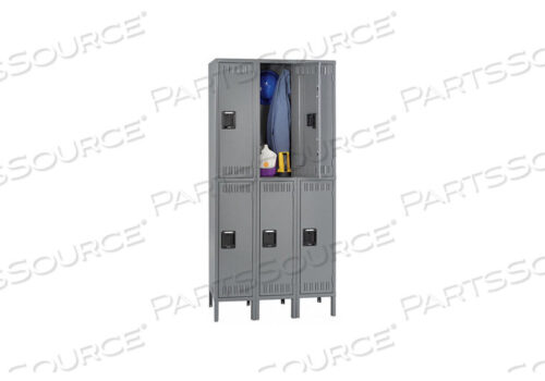 OEM#: DTS-121536-3MGШКАФЧИК ГАРДЕРОБНЫЙ LVRD 3 ШИРИНЫ 2 ЯРУСА СЕРЫЙ от Tennsco Corp.