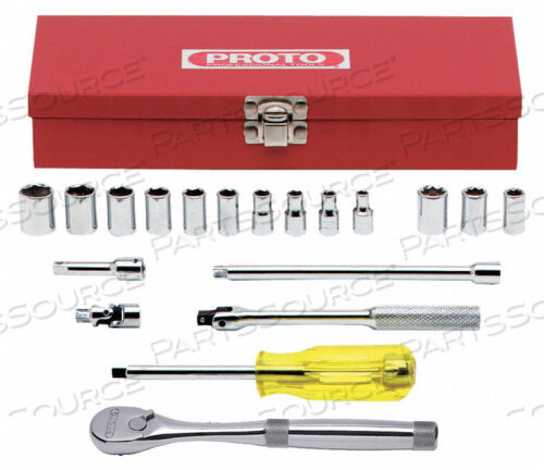 НАБОР ТОРЦЕВЫХ КЛЮЧЕЙ SAE 1/4 ДЮЙМА DR 19 ШТ.