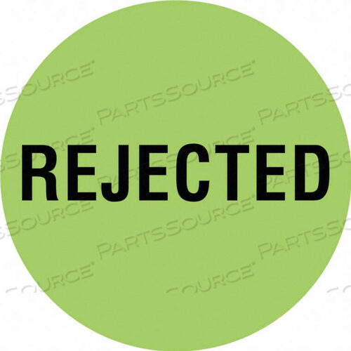 OEM#: 16U938D6076 INVENTORY CONTROL LABEL REJECTED PK1000 by Tapecase