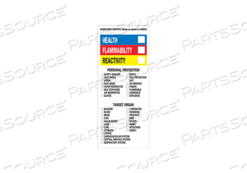 OEM#: 58264NFPA LABEL 8 ДЮЙМОВ H 3 ДЮЙМА W PK500 от Brady Americas