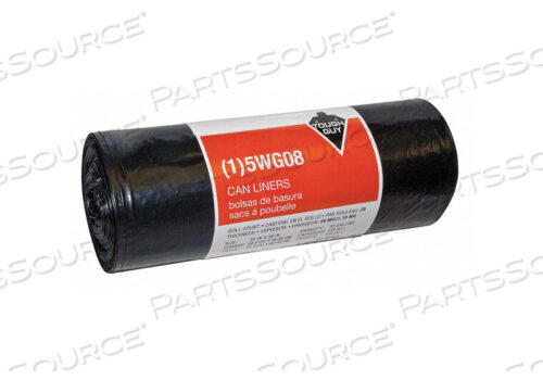 OEM#: 5WG08МУСОРНЫЕ МЕШКИ 33 ГАЛЛОНА ЧЕРНЫЕ PK25 от Tough Guy
