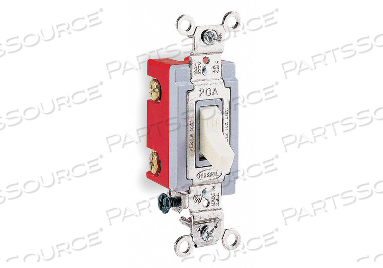 OEM#: HBL1221ILWALL SWTCH 1-POL 120/277V 20A IVRY TOGGL от Hubbell Incorporated, Wiring Device-Kellums