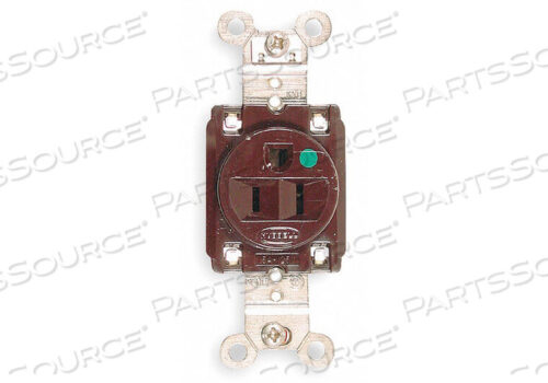 OEM#: HBL8210РОЗЕТКА ОДИНАРНАЯ 15A 5-15R 125V КОРИЧНЕВАЯ от Hubbell Incorporated, Wiring Device-Kellums