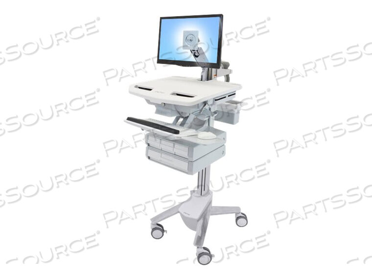 OEM#: SV43-1240-0STYLEVIEW CART WITH LCD ARM, 4 DRAWERS (3X1+1) by Ergotron, Inc.