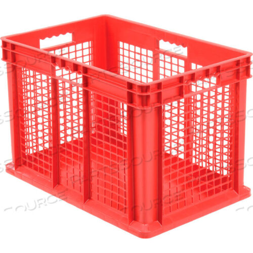 OEM#: 37676REDMESH КОНТЕЙНЕР С ПРЯМОЙ СТЕНКОЙ, СПЛЕТЕННОЕ ОСНОВАНИЕ, 23-3/4ДX15-3/4ШX16-1/8В, КРАСНЫЙ от Akro-Mils / Myers Industries, Inc