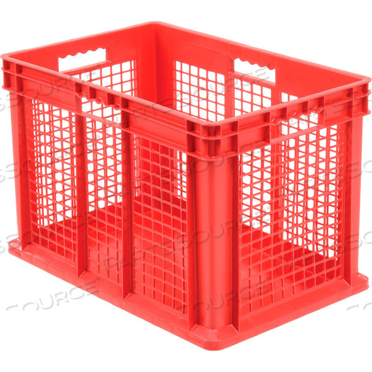 OEM#: 37676REDMESH КОНТЕЙНЕР С ПРЯМОЙ СТЕНКОЙ, СПЛЕТЕННОЕ ОСНОВАНИЕ, 23-3/4ДX15-3/4ШX16-1/8В, КРАСНЫЙ от Akro-Mils / Myers Industries, Inc