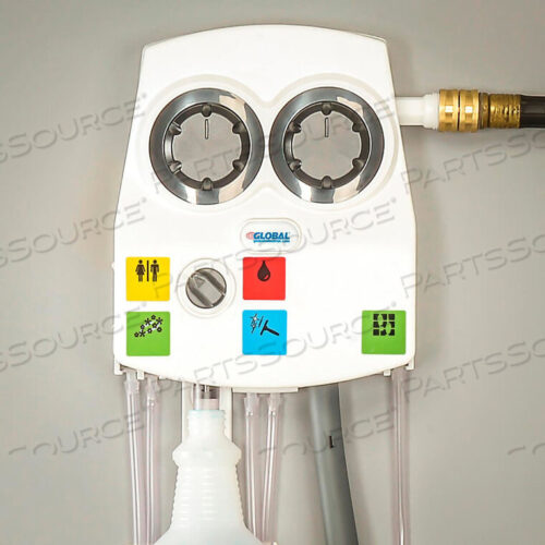 OEM#: DXC4L1H-WK/U9Универсальный дозатор для чистящих химических средств, двойной поток, 5 химических средств от Brightwell Dispensers Inc.