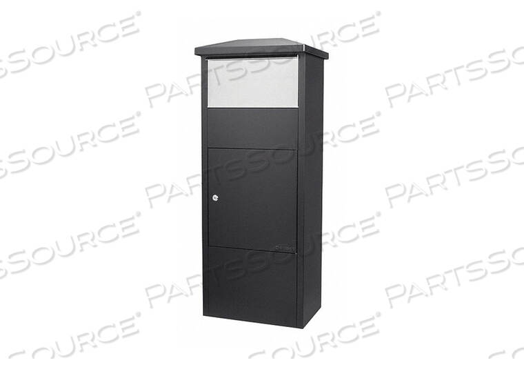 OEM#: CB13324MPB-500 ЯЩИК ДЛЯ ПОЧТОВЫХ ПОСЫЛОК С ОТКИДНОЙ ДВЕРЦЕЙ ИЗ НЕРЖАВЕЮЩЕЙ СТАЛИ 19 Ш X 12 Г X 44 В, ЧЕРНЫЙ от Barska