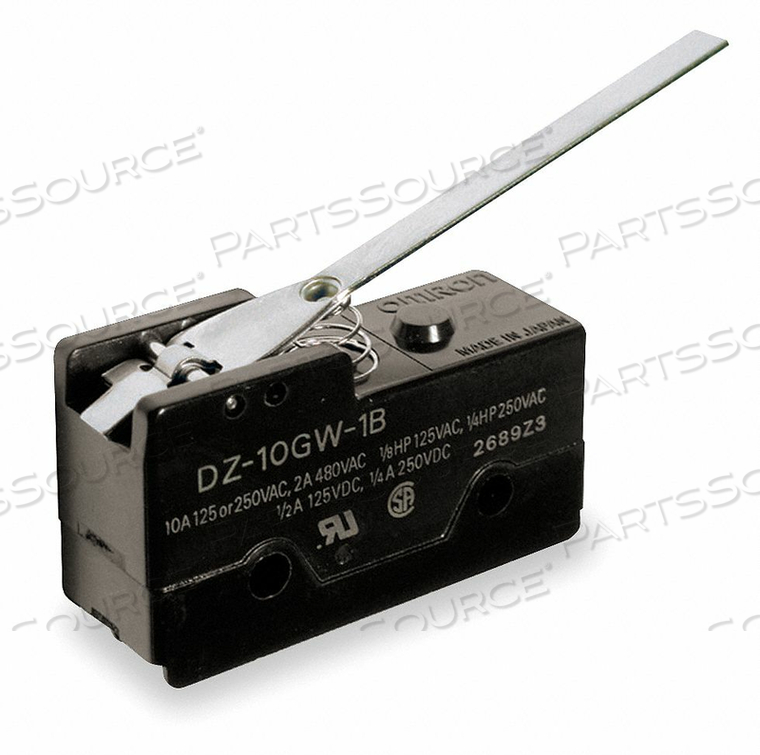 OEM#: DZ-10GW-1BSNAP SWITCH 10A DPDT HINGE LEVER от Omron - Electronic Division
