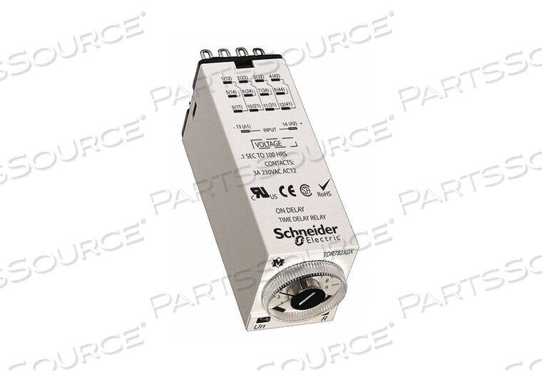 OEM#: TDR782XBXA-24AH7849 РЕЛЕ ЗАДЕРЖКИ ВРЕМЕНИ 24 В переменного тока 5 А DPDT 0,1 с. от APC / American Power Conversion