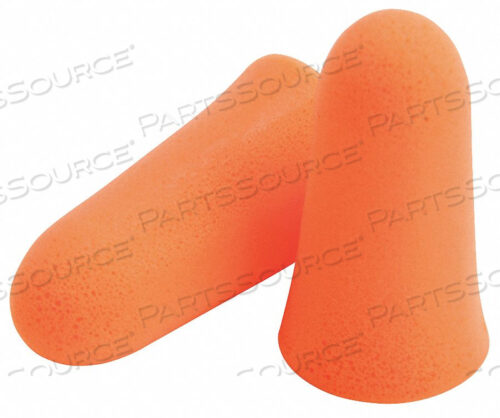 OEM#: 6820MELLOWS FOAM EAR PLUGS, POLYURETHANE, BRIGHT ORANGE, UNCORDED by Moldex