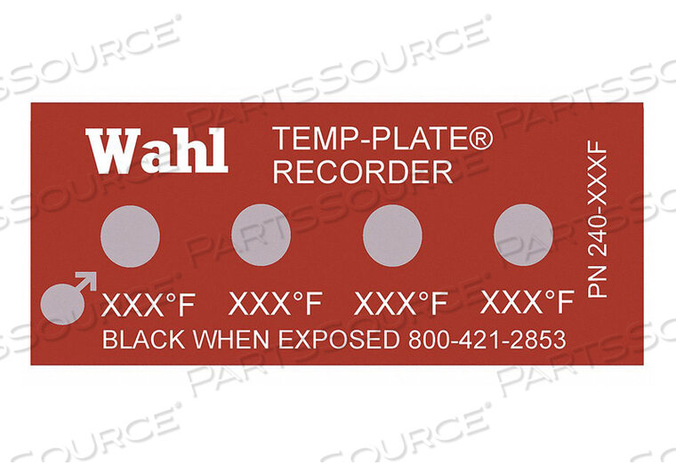 OEM#: 240-270FNON-REV TEMP INDICATOR MYLAR PK10 от Wahl