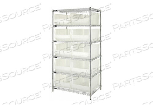 OEM#: WR6-954CLBIN СТЕЛЛАЖ 74 ОБЩАЯ ВЫСОТА 10 ЯЩИКОВ ЧИСТЫЕ от Quantum Storage Systems