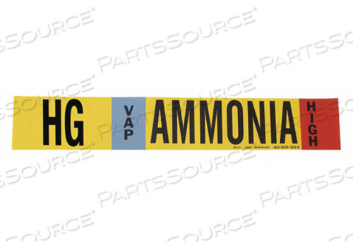 OEM#: 57964AMMONIA PIPE MARKER HG 3/4 TO 2-1/2IN от Brady Americas