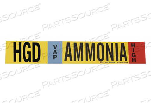 OEM#: 59924AMMONIA PIPE MARKER HGD 8 ДЮЙМОВ И ВЫШЕ от Brady Americas