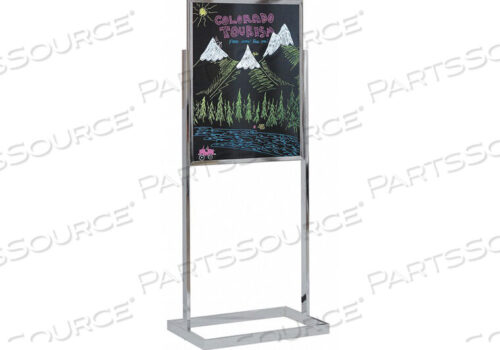 OEM#: UVBPS2436-CHROME-BLACKDRY ERASE BOARD BLACK DRY ERASE 24X36 by United Visual Products