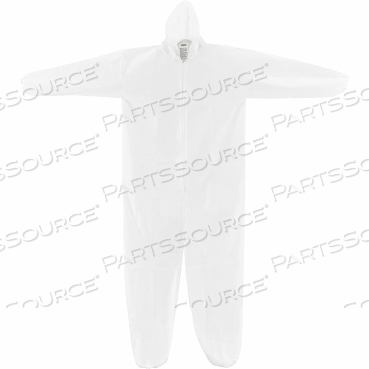 OEM#: KC-MIC-60G-CVL-M-HDISPOSABLE MICROPOROSE КОМБИНЕЗОН ЭЛАСТИЧНЫЙ НА ЗАПЯСТЬЯ/ЛОДЫЖКИ И КАПЮШОН WHT MED 25/CASE от Hubei Kangcheng Non-Woven Co.-Wuhan