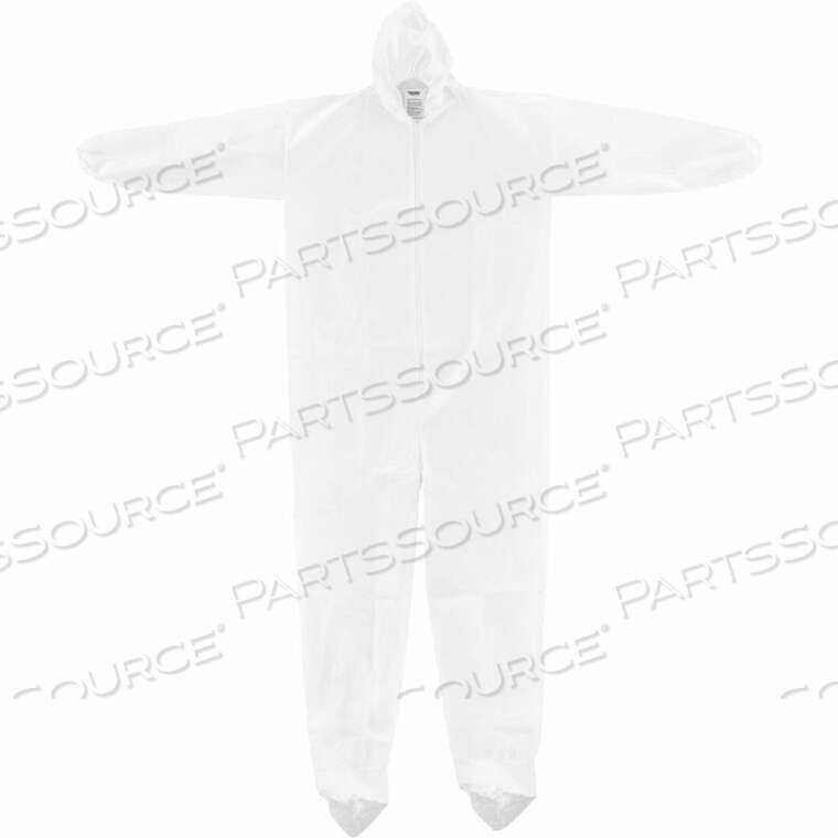 OEM#: KC-MIC-60G-CVL-M-HBDОДНОРАЗОВЫЙ КОМБИНЕЗОН ИЗ МИКРОПОРИСТОЙ ИЗ ЭЛАСТИЧНОЙ МАШИНЫ С КАПЮШОНОМ И БОТИНКАМИ WHT MED 25/CASE от Hubei Kangcheng Non-Woven Co.-Wuhan