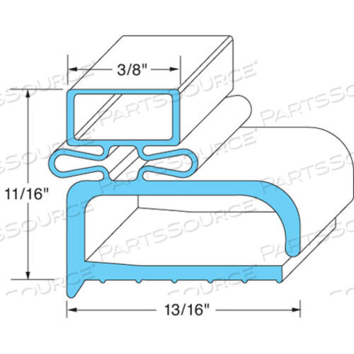 Заменяет Randell IN GSK175DOOR GASKET24-1/4 X 24-1/4