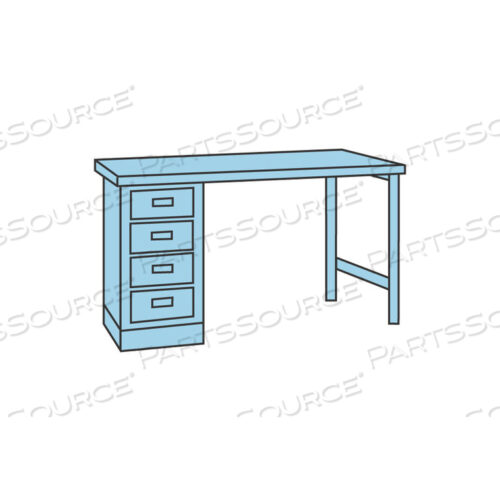 OEM#: 3072T-4-A72 X 30 ВЕРСТАК С 4 ЯЩИКАМИ от Tennsco Corp.