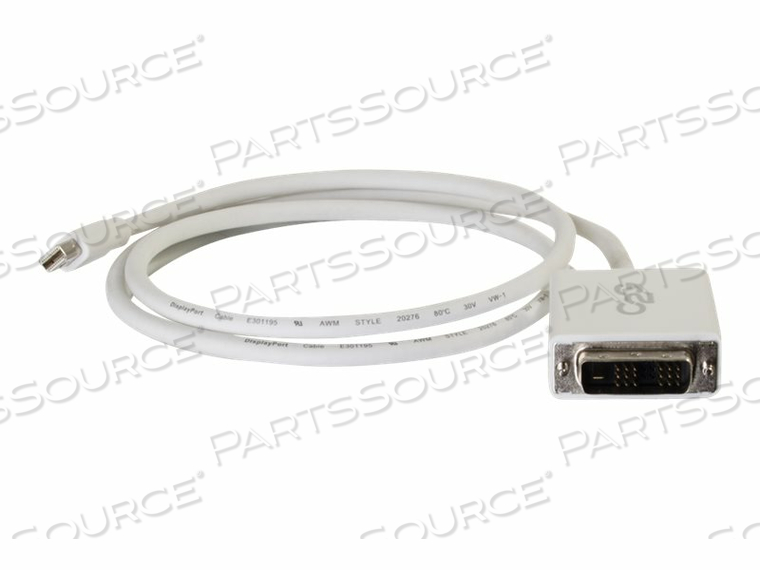 OEM#: 543373FT MINI DISPLAYPORT DVI-D SINGLE LINK MALE/MALE ЭКРАНИРОВАННЫЙ КАБЕЛЬ-АДАПТЕР - БЕЛЫЙ от Legrand AV (C2G)