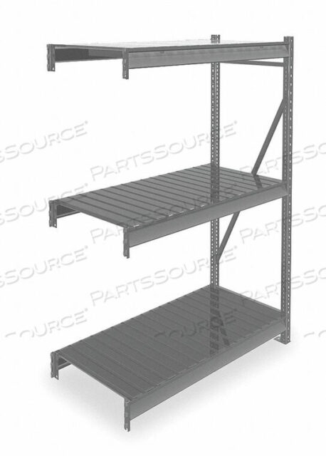 OEM#: 6940BULK RACK ADD-ON 120 H 48 W 24 D GRAY by Tennsco Corp.