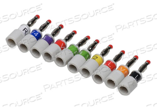 OEM#: 900179201КОМПЛЕКТ ЭЛЕКТРОДНЫХ СОЕДИНИТЕЛЕЙ AHA BANANA PLUG от AirLife (также известной как SunMed Group, LLC)