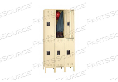 OEM#: DTK-121236-3 SDШКАФЧИК ГАРДЕРОБНЫЙ LVRD 3 ШИРИНЫ 2 ЯРУСА ПЕСОЧНЫЙ от Tennsco Corp.