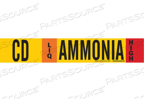 OEM#: 59920AMMONIA PIPE MARKER CD 8 ДЮЙМОВ И ВЫШЕ от Brady Americas