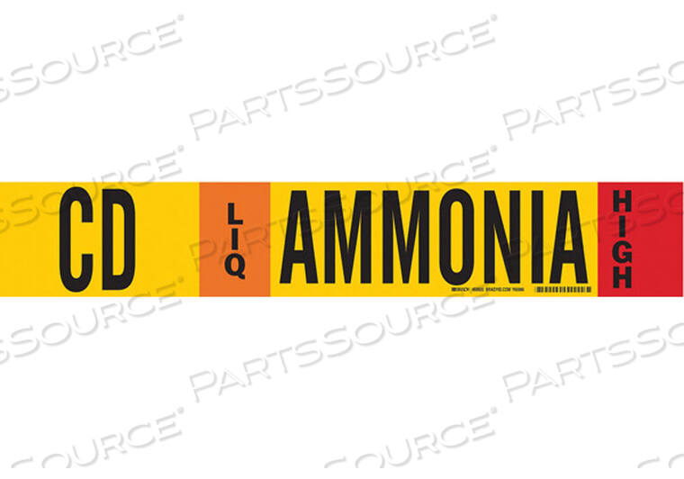 OEM#: 59920AMMONIA PIPE MARKER CD 8 ДЮЙМОВ И ВЫШЕ от Brady Americas