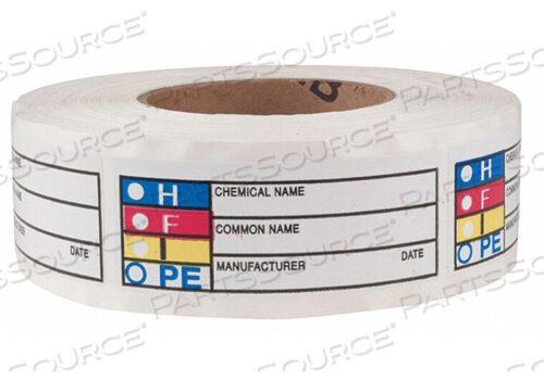 OEM#: LB131852HMIG ЭТИКЕТКА 1-1/2 ДЮЙМА H 3-7/8 ДЮЙМА W PK1000 от Harris