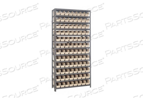 OEM#: 1875-103IVE1515 СТЕЛЛАЖ ДЛЯ ЯЩИКОВ ОБЩАЯ ВЫСОТА 75, 96 ЯЩИКОВ, ЦВЕТ СЛОНОВАЯ КОСТЬ от Quantum Storage Systems