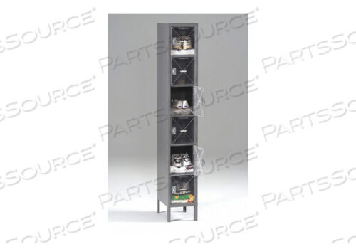 OEM#: CBL6-121212-1 MED GRBOX LOCKER CLEARVIEW 1 WIDE 6 TIER GRAY от Tennsco Corp.
