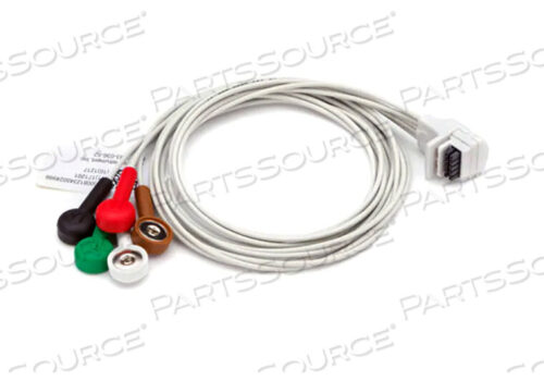 OEM#: 9293-036-5224 HOUR 5-ЖИЛЬНЫЙ 3-КАНАЛЬНЫЙ, КАБЕЛЬ ПАЦИЕНТА AHA 27 ДЮЙМОВ, СЕРЫЙ от Mortara Instrument, Inc.