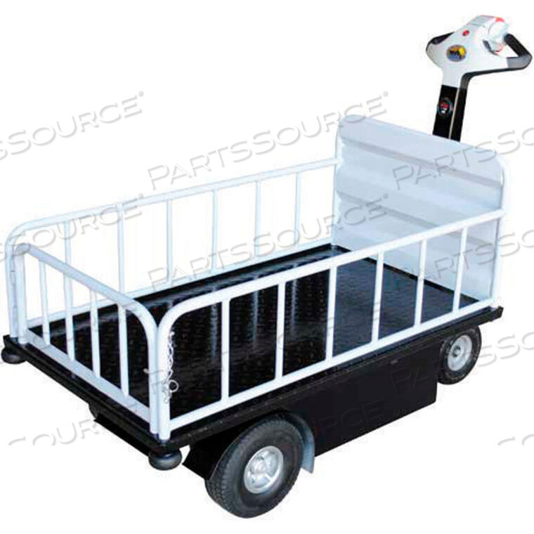 OEM#: NE-CART-21 ПОЛОЧНАЯ АККУМУЛЯТОРНАЯ ТЕЛЕЖКА С ТЯГОВЫМ ПРИВОДОМ, ГРУЗОПОДЪЕМНОСТЬЮ 750 ФУНТОВ, от Vestil Manufacturing Corp.