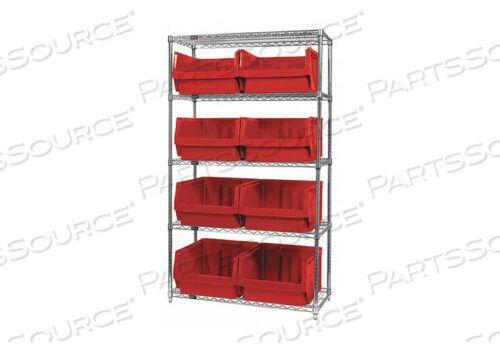 OEM#: WR5-543RDIN СТЕЛЛАЖ 74 ОБЩИЙ H 8 ЯЩИКОВ КРАСНЫЙ от Quantum Storage Systems