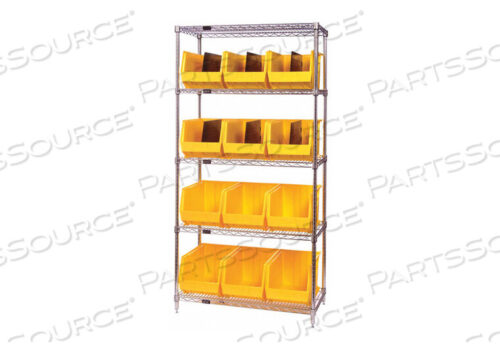 OEM#: WR6-265GNE3963 BIN SHELVING 74 OVERALL H 20 BINS GREEN by Quantum Storage Systems