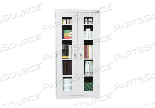 SHELVING CABINET 72 H 36 W LIGHT GRAY