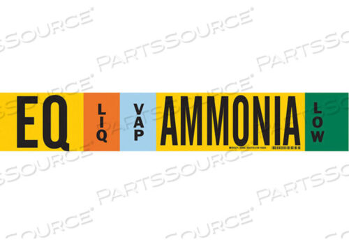OEM#: 59982AMMONIA PIPE MARKER EQ 8 ДЮЙМОВ И ВЫШЕ от Brady Americas