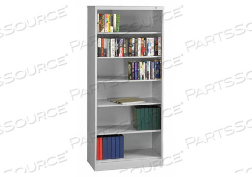 OEM#: BC18-84 СВЕТЛО-СЕРЫЙ КНИЖНЫЙ ШКАФ ШИРИНОЙ 36 ДЮЙМОВ, 6 ПОЛОК, СЕРЫЙ, от Tennsco Corp.