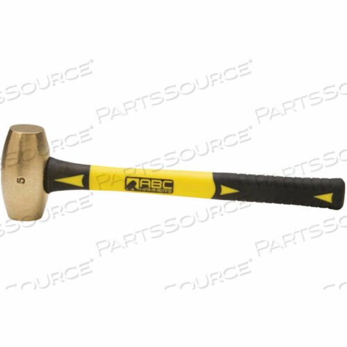 OEM#: ABC5BF5 LB. ЛАТУННЫЙ МОЛОТОК, НЕ ОБРАЗУЮЩИЙ ИСКР, 14 РУЧКА ИЗ СТЕКЛОВОЛОКНА от ABC Hammers Inc.