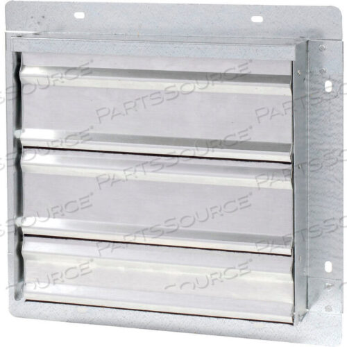 OEM#: 556-STD 14GALVANIZED FRAME WALL EXHAUST SHUTTER WITH ALUMINUM BLADES REAR FLANGE 14 by Air Conditioning Products Company
