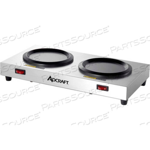 ADCRAFT - ДВУХЪЯРУСНАЯ ПОДОГРЕВАТЕЛЬНАЯ ПЛИТА, НЕРЖАВЕЮЩАЯ СТАЛЬ, 120 В