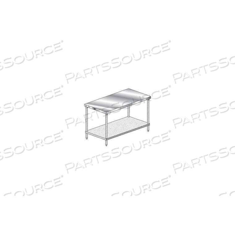OEM#: 4TG-3696ВЕРСТАК С НИЖНЕЙ ПОЛКОЙ, 16 GA. НЕРЖАВЕЮЩАЯ СТАЛЬ СЕРИИ 430, 96WX36D от Aero Manufacturing Co.